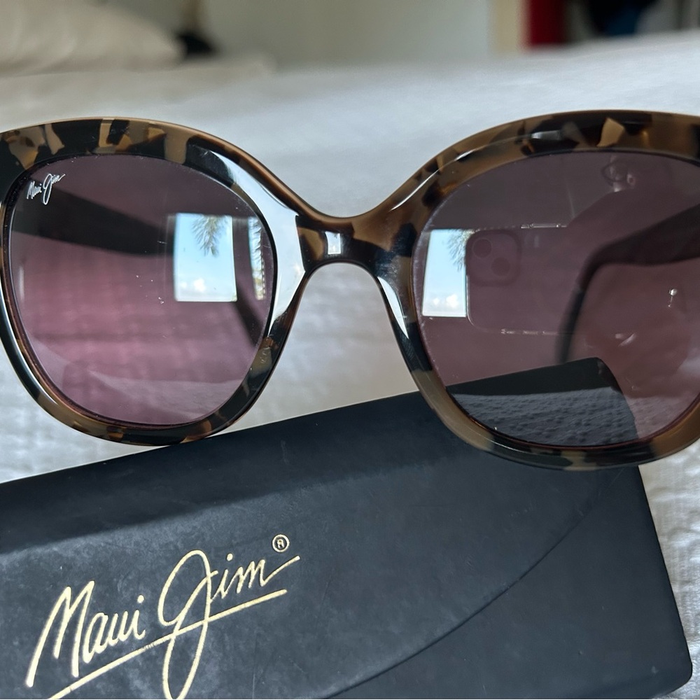 Maui Jim MJ 751/18A Brown Sunglasses Oversized Tortoiseshell